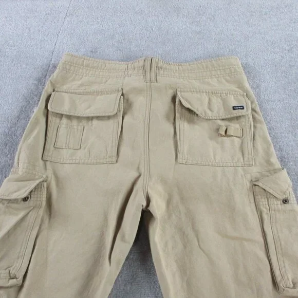 Baby Boo Fashion Cargo Pants Womens XS Sand Brown Tinashe Utility Baggy Relaxed - Picture 5 of 14